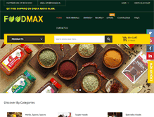 Tablet Screenshot of foodmax.in